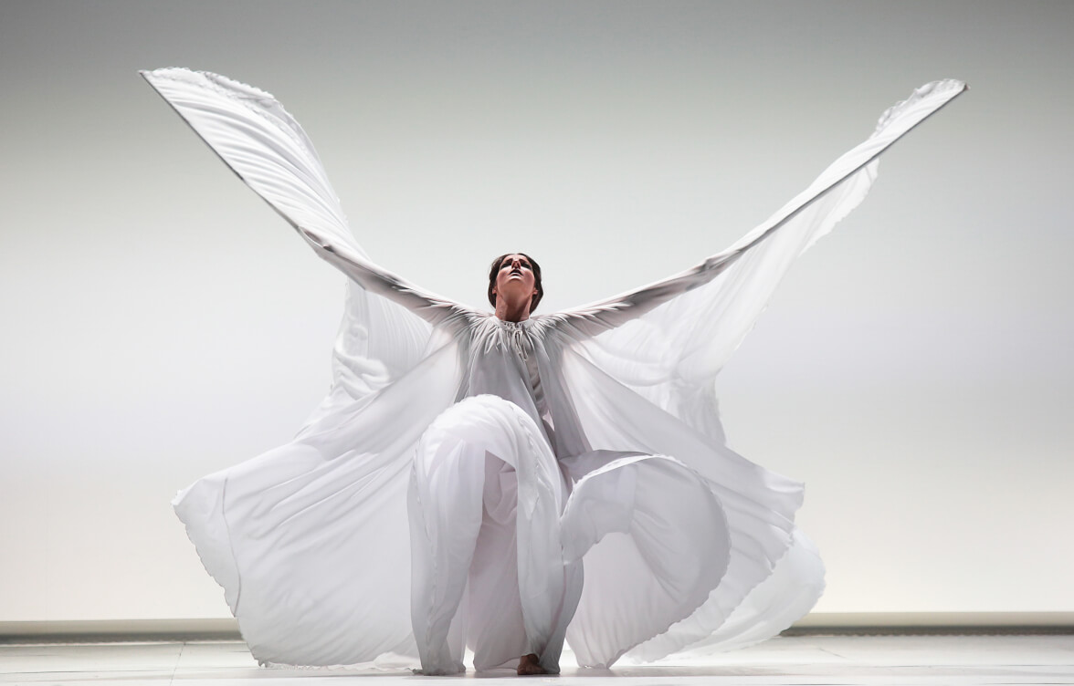 Bailarina del Ballet Flamenco de Andalucía en el espectáculo El Maleficio de la Mariposa